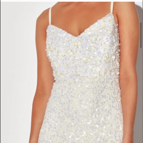 Lulus At Last White Sequin Mermaid Maxi Dress - Picture 8 of 17